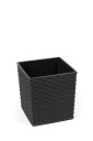 Горшок JUKA RATTAN 25x25см, цвет ЧЕРНЫЙ