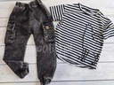 MIMI SPODNIE BOJÓWKI a'la jeans czarne 92 98 Kolor czarny