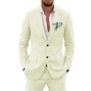 Slub Cotton Linen Suiting Fabric Full Men's Suit L