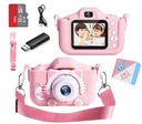 ЦИФРОВАЯ КАМЕРА ДЛЯ ДЕТЕЙ 12MPX СЕЛФИ КОШКА + SD