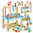 НАБОР ДЕРЕВЯННЫХ ИНСТРУМЕНТОВ ДЛЯ ДЕТЕЙ ДЕРЕВЯННАЯ МАСТЕРСКАЯ ПОДЕЛКИ