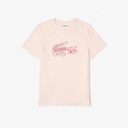 T-shirt damski LACOSTE różowy 36 Cechy dodatkowe brak