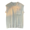 Pánske svetre Vesta Streetwear Knitted Anti-shrink Wi Veľkosť M