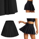 CZARNA KRÓTKA SPÓDNICA SPÓDNICZKA PLISOWANA GOTH