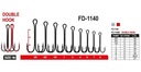 Fanatik Hook FD-1140R- 8/27мм x5 Двойной анкер