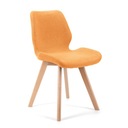 Čalouněná textilní židle SJ.0159 do obývacího pokoje 4 kusy Oranžová Stav balení originální