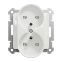 SCHNEIDER SEDNA DESIGN ДВОЙНАЯ РОЗЕТКА БЕЛАЯ