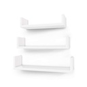 Полки настенные Amora белые - 3 шт.