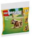 LEGO 30666 CREATOR GIFT ANIMALS СОБАКА БЕЛКА МЕДВЕДЬ ПОЛИБАГОК