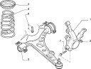 FIAT TIPO 87- BRAS DE SUSPENSION GAUCHE ORIGINAL 46407372 7601057 93501180 OEphoto 9