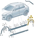 NAKŁADKA KRAWĘDZI NADKOLA PRAWY TYŁ VW T-ROC OE
