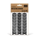 Светоотражающие наклейки ARROW для велосипедов, шлемов и автомобилей.