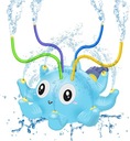 Разбрызгиватель воды в виде синего осьминога