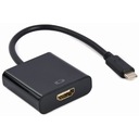 Adapter konwerter USB-C do HDMI (F), czarny