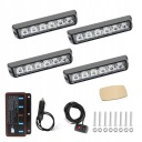 4X ФАРИ ЛАМПОЧКИ ПОПЕРЕДЖУЮЧІ LED (СВІТЛОДІОД) 12V ЛАФЕТА ДОПОМОГА ДОРОЖНЯ СВІТЛОДІОДНА БАЛКА СТРОБОСКОП  фото 8