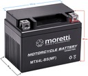 BATERÍA ZELOWY MTX4L-BS 12V MORETTI !! SCOOTER ! 