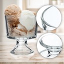 6 стаканчиков для десертного мороженого, набор стеклянных стаканчиков для мороженого, 280 мл.