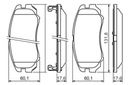 ZAPATAS DE FRENADO PARTE DELANTERA HYUNDAI TUCSON 2.0 2.7 VGT 