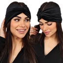 ПОВЯЗКА НА ГОЛОВУ ЖЕНСКАЯ, ТЮМБАН, ТЕПЛЫЕ УШИ, ЧЕРНАЯ