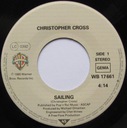 CHRISTOPHER CROSS Sailing ~ 7''SP super stan!! Wytwórnia Warner
