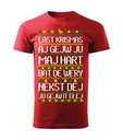 KOSZULKA T-SHIRT CZERWONA MĘSKA PREZENT NA ŚWIĘTA LAST CHRISTMAS L