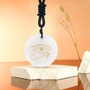 Egyptský náhrdelník Oko Horusa Biely Druh bez kapucne