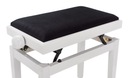 Nastaviteľná lavica stolička na klavír drevo Thomann KB-15WHP lesklá biela EAN (GTIN) 4047371022008