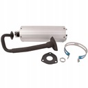 ГЛУШИТЕЛЬ скутера 4T GY6 50cc + колено, хомуты Zipp Romet