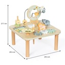 DREVENÝ INTERAKTÍVNY VZDELÁVACÍ STOLÍK 7W1 HUDOBNÝ - DIVOKÁ DŽUNGĽA M156 Hmotnosť (s balením) 2 kg