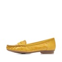 Туфли RIEKER желтые, мокасины женские 40054