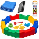 БОЛЬШАЯ ПЛАСТИКОВАЯ ПЕСОЧНИЦА ИГРУШКИ ДЛЯ ПЕСКА БЕЗ МЫЛЬНЫХ ПУЗЫРЕЙ