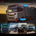 КОМПЛЕКТ 4 ШТУК РЕШІТКИ АВТОМОБІЛЬНИЙ LED,РЕШІТКИ DO SUV-OW,9-CALOWE  фото 15