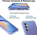 Etui 3 w 1 do Samsung Galaxy A34 5G + [2 osłona ekranu], przezroczyste [ant Kolor wielokolorowy