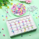 BRELOCZKI DO КЛЮЧІ КОМПЛЕКТ DIY KORALIKI AKRYL ДЛЯ ДІТИ ПОДАРУНОК 566 SZT.  (18737744331) фото min 8