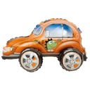 Фольгированный шар автомобильный жук оранжевый автомобиль