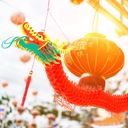 ФОНАРЬ ДРАКОН Китайское украшение на Новый год, супер красочный дизайн