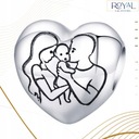 Бусина CHARMS HEART FAMILY, серебро 925 пробы