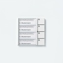 Siedle TM 611-04 W кнопочный модуль 4+4 кнопки белый