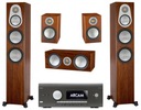 ARCAM AVR20 KLASY AB + MONITOR AUDIO SILVER 6G KINO 5.0 WALNUT / ORZECH