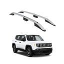 РЕЙЛИНГИ НА КРЫШУ TURTLE CROWN для JEEP RENEGADE BU 2015 - 2024 Silver