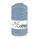 Нитка плетеная макраме ColiNea, 100% хлопок, 3мм, 100м, синяя