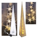 РОЖДЕСТВЕНСКАЯ ЕЛКА ПИРАМИДА LED ВРАЩАЮЩИЕСЯ ЗВЕЗДЫ 16*16*90СМ 230В