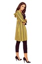 Dámsky sveter dlhý sveter KARDIGAN PREHOZ Numoco Model Sweter damski sweterek kobiecy do kolan rozpinany