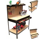СТОЛ ДЛЯ МАСТЕРСКОЙ С ВЫДВИЖНЫМ СТОЛИКОМ ДЛЯ ЗАМЕНЫ ИНСТРУМЕНТОВ