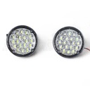 DRL NAPPALI MENETFÉNY LÁMPA LED 2x18 9CM 2 DB ERŐS Forma kerek