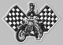Нашивка для фанатов мотоциклистов МЗ, вышитая термофольгой