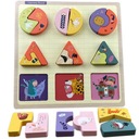 PUZZLE DREWNIANE EDUKACYJNE ZWIERZĄTKA