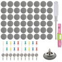 РЕМКОМПЛЕКТ ДЛЯ РЕМОНТА ПОТОЛКА АВТОМОБИЛЯ СЕРЫЙ 100 шт.