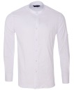 рубашка с воротником-стойкой, БЕЛЫЙ Хлопок 3XL, воротник-стойка SLIMFIT