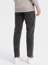 Pánske džínsové mramorové nohavice SLIM FIT čierne V3 OM-PADP-0146 XXL Dominujúca farba čierna